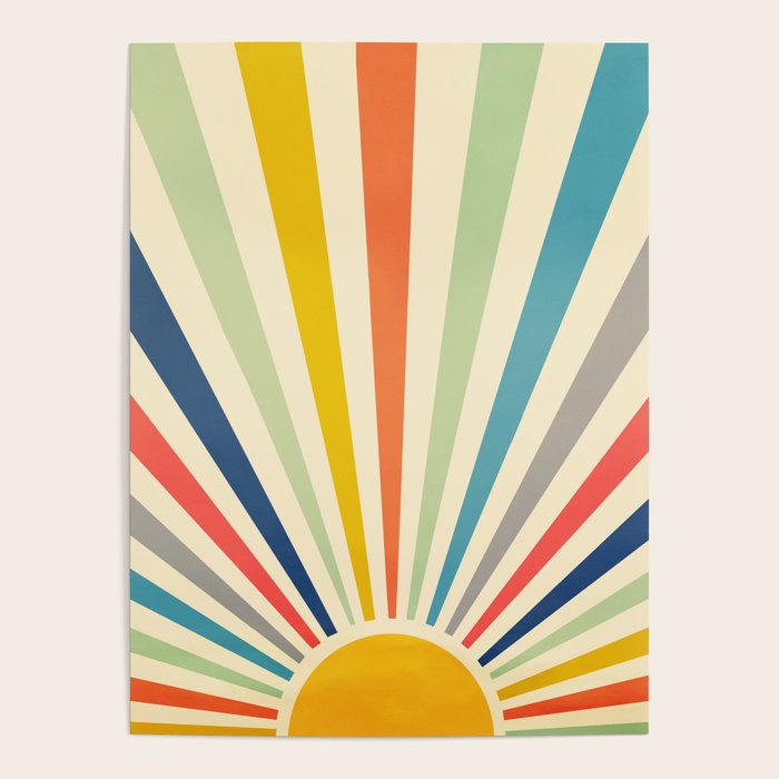 Sun Retro Art III Poster Gallery Image 1