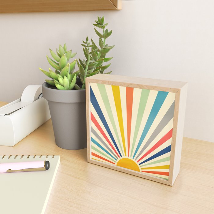 Sun Retro Art III Mini Art Print Gallery Image 2