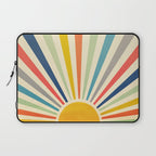 Sun Retro Art III Laptop Sleeve Gallery Image 1