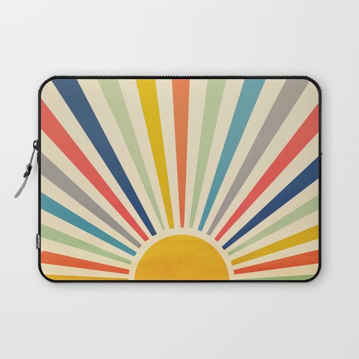 Sun Retro Art III Laptop Sleeve Gallery Image 1