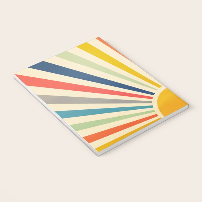 Sun Retro Art III Notebook Gallery Image 3