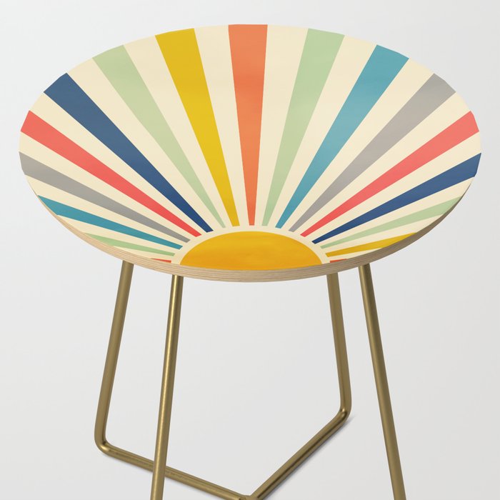 Sun Retro Art III Side Table Gallery Image 2