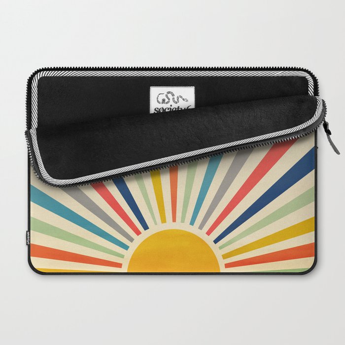 Sun Retro Art III Laptop Sleeve Gallery Image 2