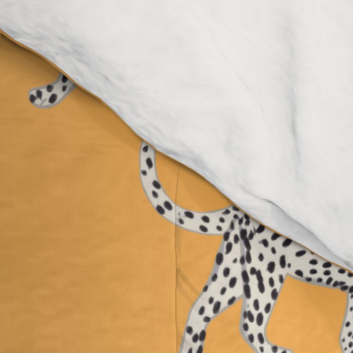 White fashionable cheetah  Comforter Gallery Image 4