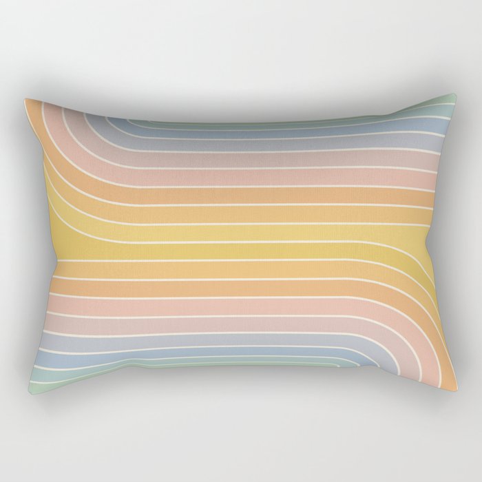 Gradient Curvature III Rectangular Pillow Gallery Image 1