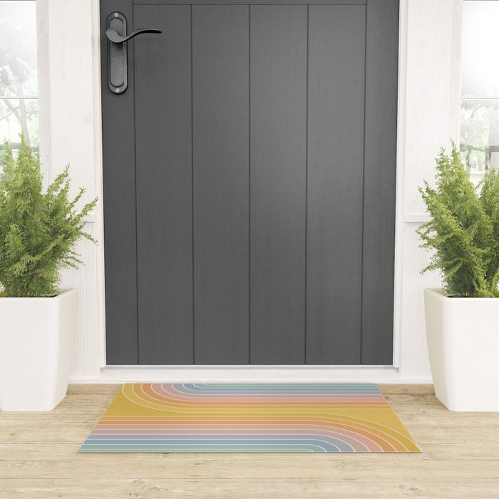 Gradient Curvature III Welcome Mat Gallery Image 3