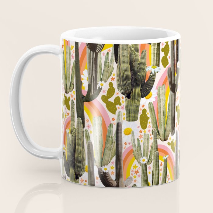 Cactus Collage Print Coffee Mug Gallery Image 3