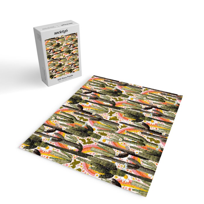Cactus Collage Print Jigsaw Puzzle Gallery Image 2