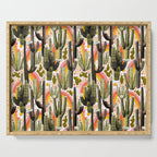 Cactus Collage Print Serving Tray Gallery Image 1