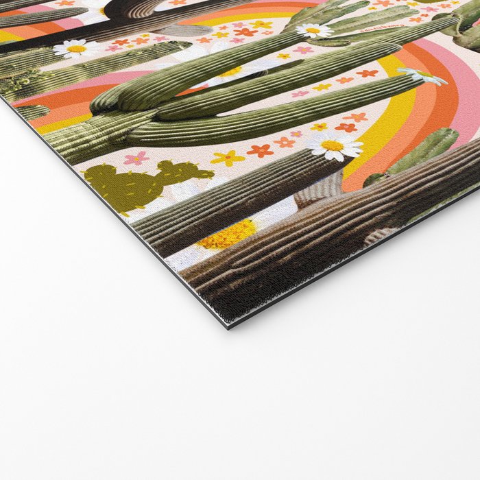 Cactus Collage Print Welcome Mat Gallery Image 2