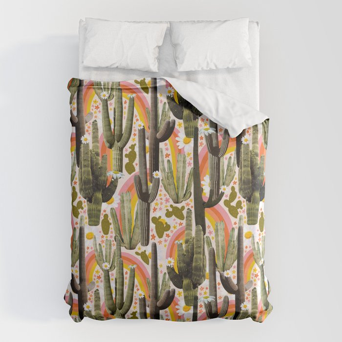 Cactus Collage Print Duvet Cover Gallery Image 6