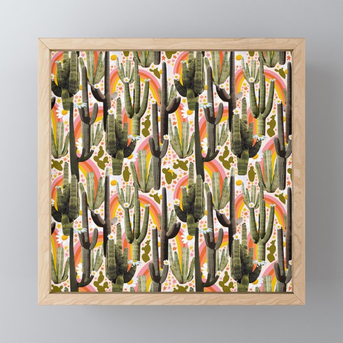 Cactus Collage Print Mini Art Print Gallery Image 1