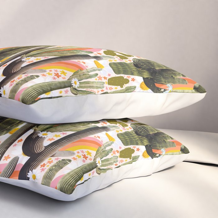 Cactus Collage Print Pillow Sham Gallery Image 3