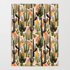 Cactus Collage Print Poster Gallery Image 4