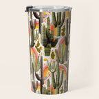 Cactus Collage Print Travel Mug Gallery Image 3
