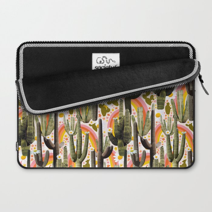 Cactus Collage Print Laptop Sleeve Gallery Image 2