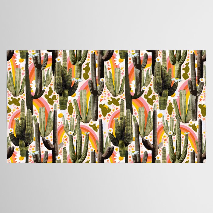 Cactus Collage Print Tablecloth Gallery Image 2