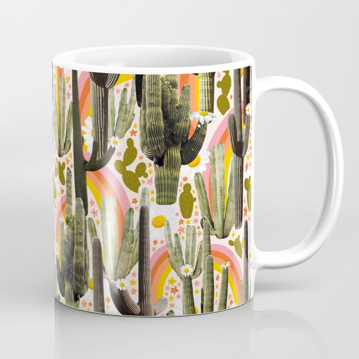 Cactus Collage Print Coffee Mug Gallery Image 1
