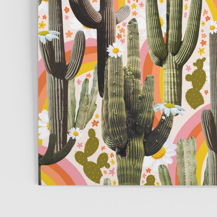 Cactus Collage Print Poster Gallery Image 3
