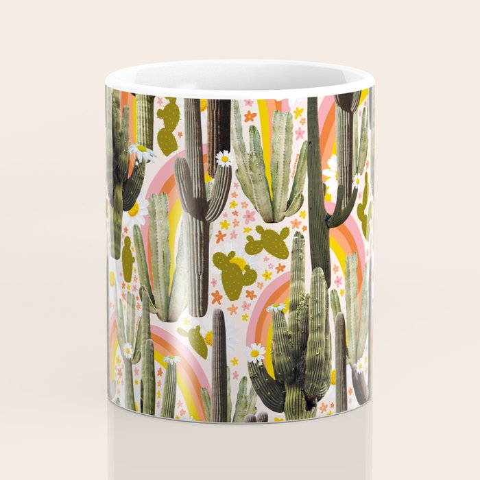 Cactus Collage Print Coffee Mug Gallery Image 4