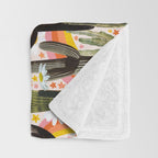 Cactus Collage Print Throw Blanket Gallery Image 3