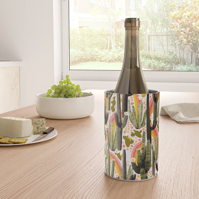 Cactus Collage Print Wine Chiller Gallery Image 4