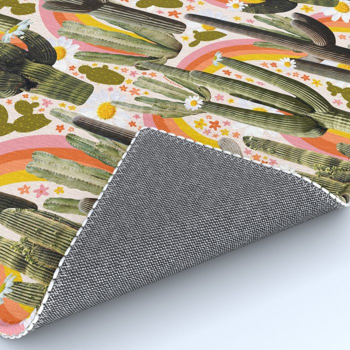 Cactus Collage Print Rug Gallery Image 4