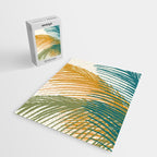Golden Hour Palms Modern Botanical Jigsaw Puzzle Gallery Image 2