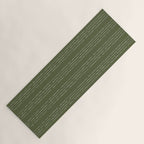 Lines #5 (Moss Green) Yoga Mat Gallery Image 1
