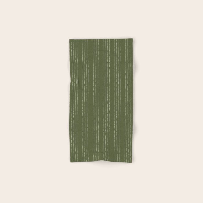 Lines #5 (Moss Green) Bath Towel Gallery Image 1