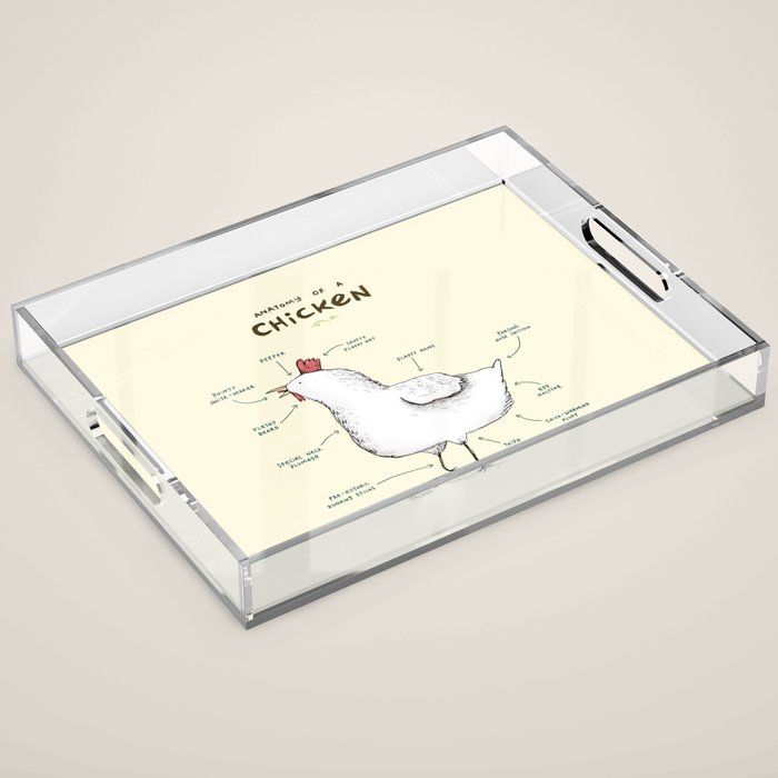 Anatomy of a Chicken Acrylic Tray Gallery Image 1