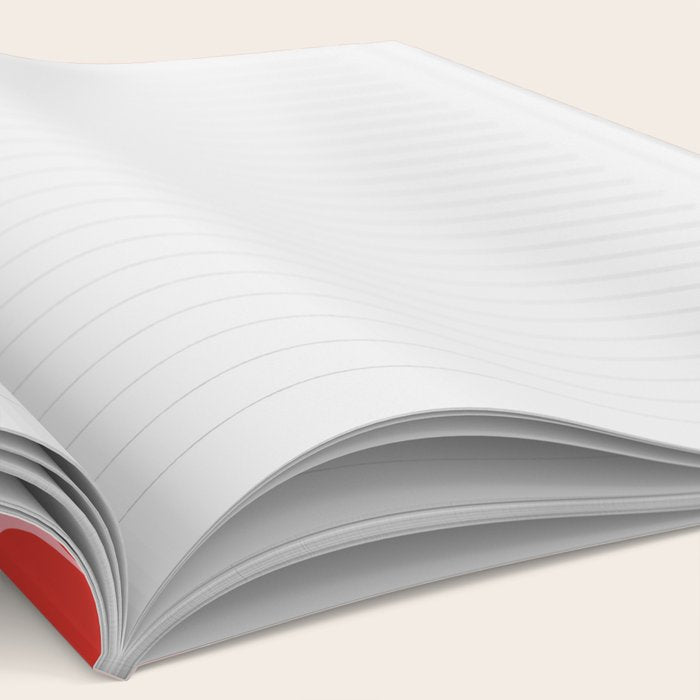 Pink and Red - Retro Floral Art Print Notebook Gallery Image 2