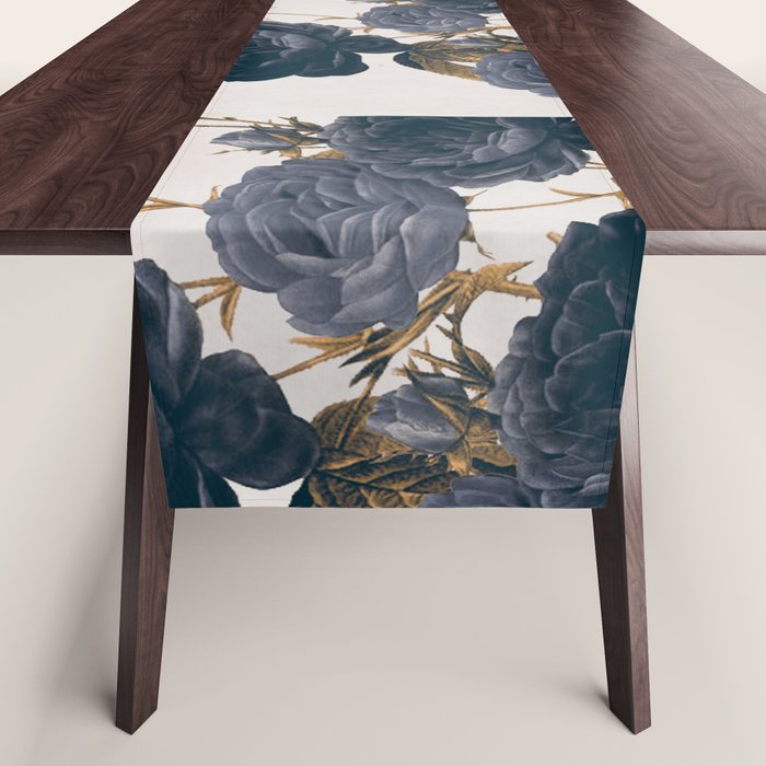 blue flowers Table Runner Gallery Image 1