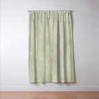 Light Green Lines Neutral Geometric Artwork Window Curtain Gallery Image 3