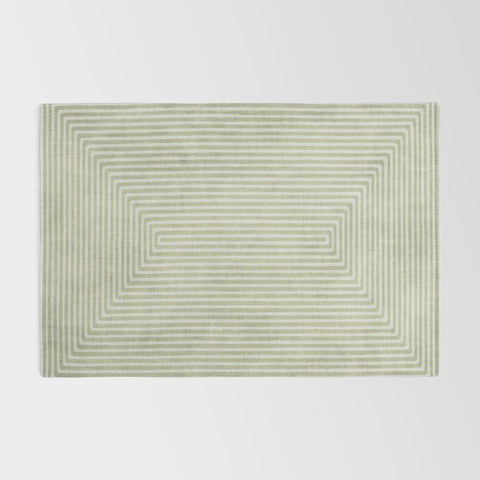 Light Green Lines Neutral Geometric Artwork Rug Gallery Image 2