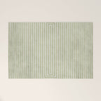 Light Green Lines Neutral Geometric Artwork Welcome Mat Gallery Image 1