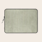 Light Green Lines Neutral Geometric Artwork Laptop Sleeve Gallery Image 1
