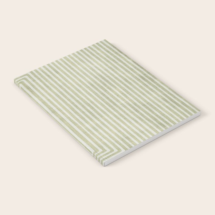 Light Green Lines Neutral Geometric Artwork Notebook Gallery Image 2