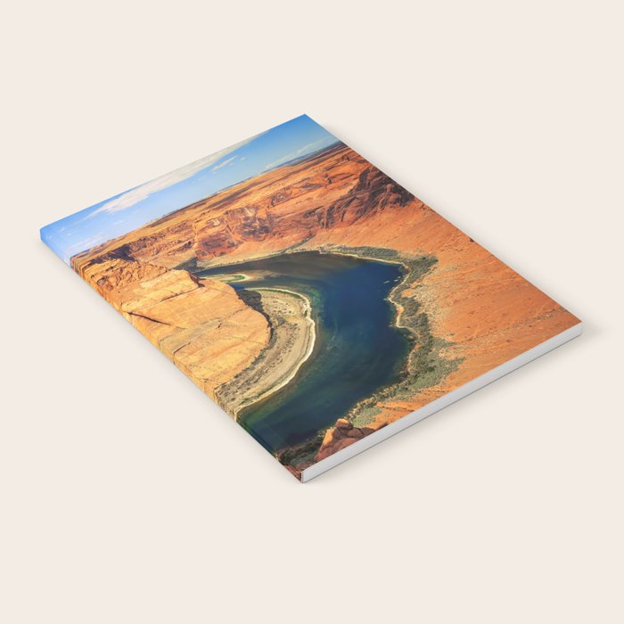 Stunning Horseshoe Bend, Colorado River, Glen Canyon scenic nature canyons photographic art print Notebook Gallery Image 2