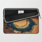 Stunning Horseshoe Bend, Colorado River, Glen Canyon scenic nature canyons photographic art print Laptop Sleeve Gallery Image 2