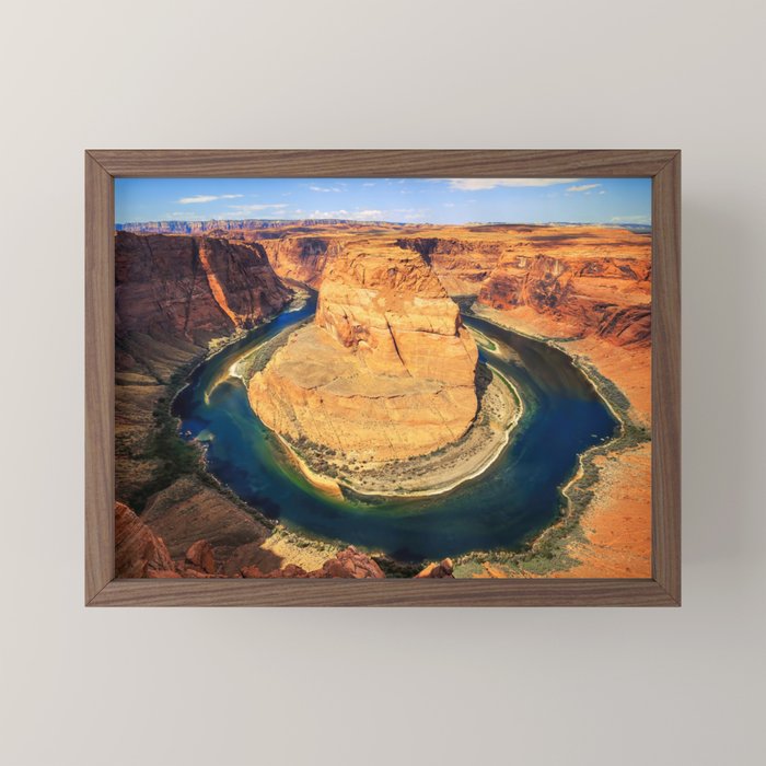 Stunning Horseshoe Bend, Colorado River, Glen Canyon scenic nature canyons photographic art print Mini Art Print Gallery Image 2