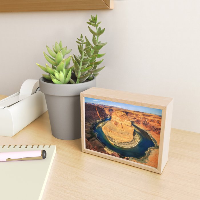 Stunning Horseshoe Bend, Colorado River, Glen Canyon scenic nature canyons photographic art print Mini Art Print Gallery Image 2