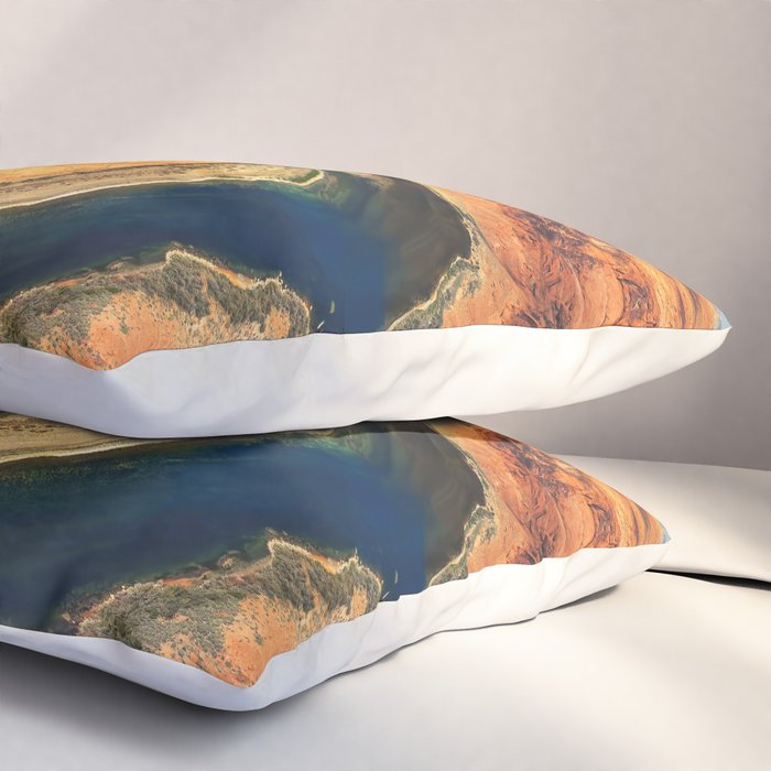 Stunning Horseshoe Bend, Colorado River, Glen Canyon scenic nature canyons photographic art print Pillow Sham Gallery Image 3
