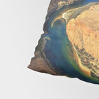 Stunning Horseshoe Bend, Colorado River, Glen Canyon scenic nature canyons photographic art print Pillow Sham Gallery Image 4