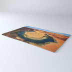 Stunning Horseshoe Bend, Colorado River, Glen Canyon scenic nature canyons photographic art print Rug Gallery Image 3