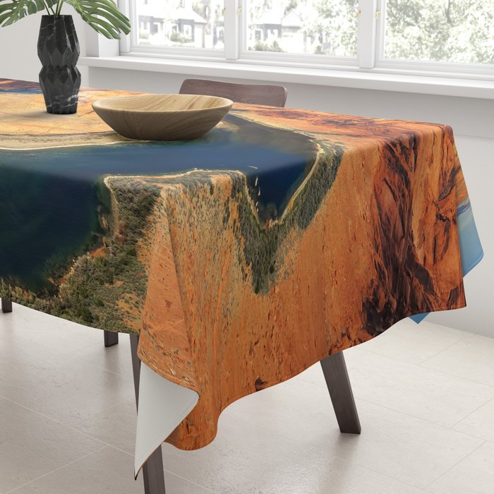 Stunning Horseshoe Bend, Colorado River, Glen Canyon scenic nature canyons photographic art print Tablecloth Gallery Image 3