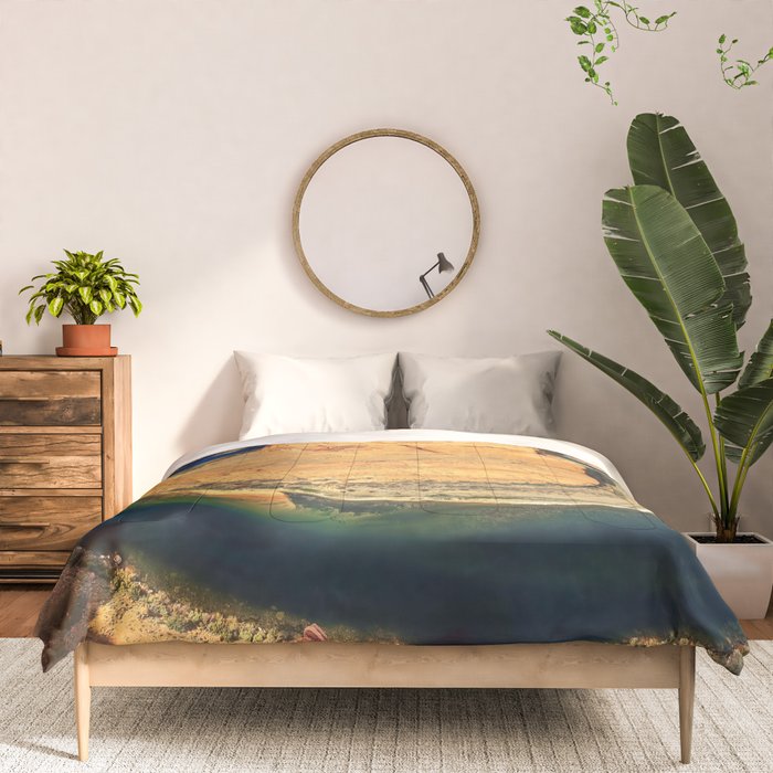 Stunning Horseshoe Bend, Colorado River, Glen Canyon scenic nature canyons photographic art print Comforter Gallery Image 3