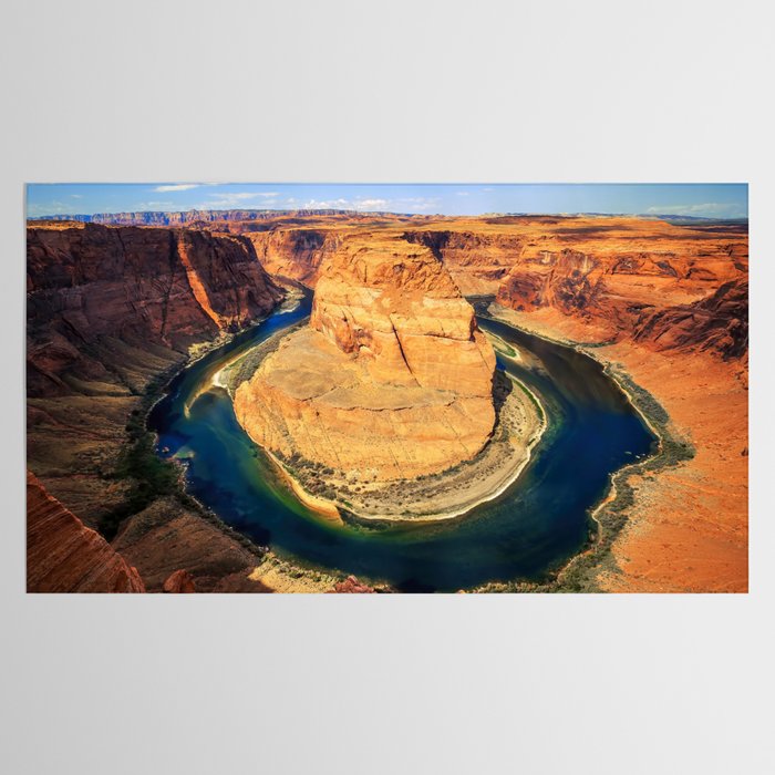 Stunning Horseshoe Bend, Colorado River, Glen Canyon scenic nature canyons photographic art print Tablecloth Gallery Image 2