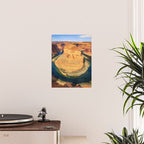 Stunning Horseshoe Bend, Colorado River, Glen Canyon scenic nature canyons photographic art print Poster Gallery Image 2