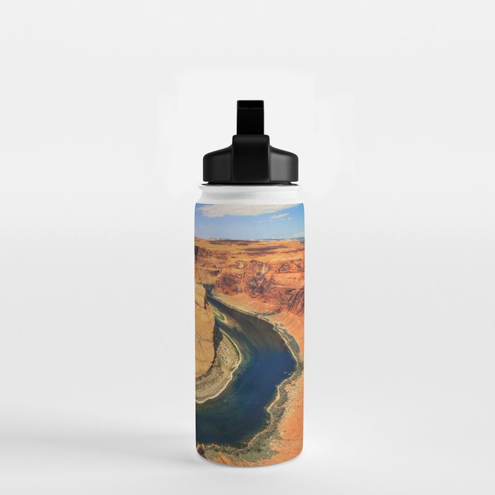 Stunning Horseshoe Bend, Colorado River, Glen Canyon scenic nature canyons photographic art print Water Bottle Gallery Image 2